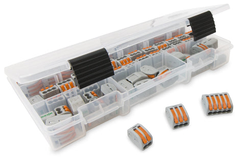 WAGO 222 LEVER-NUTS 70pc Wire Connector Assortment Pack with Case
