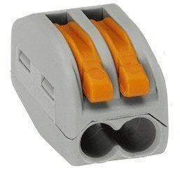 Wago 222-412 LEVER-NUTS 2 Conductor Compact Wire Connectors 50 PK