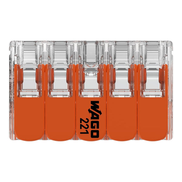 Wago 221-420 LEVER-NUTS 10 Conductor Compact Connectors 15 PK
